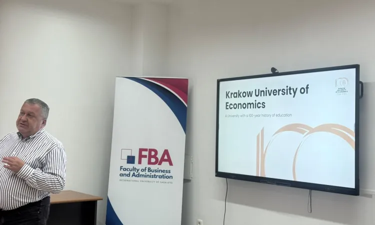 Guest Lecture by Dr. Marek Dziura from Krakow University of Economics at the IUS Faculty of Business and Administration